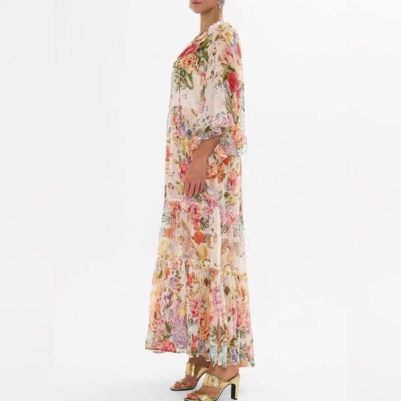 NWT Camilla Wide Sleeve Gathered Dress - Picture 2 of 9